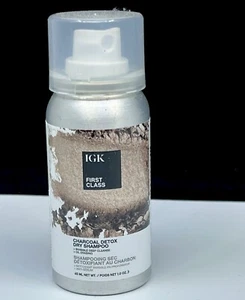 2 x IGK First Class Charcoal Detox Dry Shampoo 1oz / 45mL Travel Mini Set - Picture 1 of 2