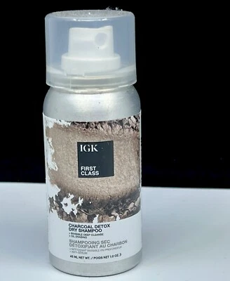 2 x IGK First Class Charcoal Detox Dry Shampoo 1oz / 45mL Travel Mini Set - Image 1 of 2