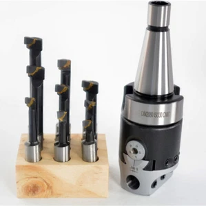 Cabezal perforador F1-1/2" + 9 piezas puntas perforadoras de carburo 12,5 mm con vástago NT30 1-1/2-18 - Imagen 1 de 11