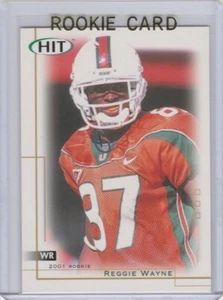 REGGIE WAYNE Miami Hurricanes 2001 COLLEGE FOOTBALL ROOKIE CARD Colts RC! - Picture 1 of 2