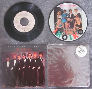 THE BELLE STARS Iko Iko U.K. PICTURE DISC & Sign Of The Times 7" Vinyl 45 MINT - Imagen 1 de 2