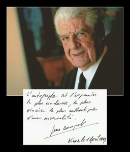 Jean Bousquet - Créateur de Cacharel & politicien - Pensée autographe signée - Picture 1 of 3