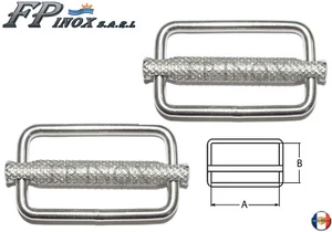 Edelstahlschnalle für Gurt 50 mm (2er Set) hochfest - Bild 1 von 1