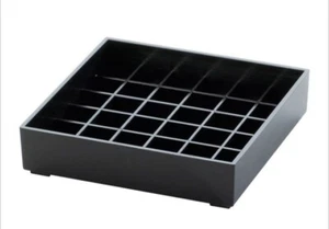 Bandeja de goteo de espita Cal-Mil 681-4-13 negra de 4" x 4" - Imagen 1 de 1