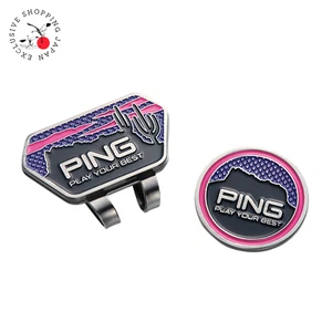 Ping Golf Monument Vally Clip Ball Marker AC-N2308 Midnight Purple Magnet New JP - Picture 1 of 5