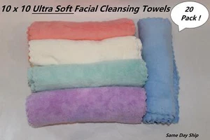 20 Pack Baby Washcloths Microfiber Coral Fleece Soft Newborns Infants Toddlers - Picture 1 of 3