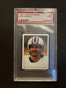 1981 Topps Sticker KEN STABLER #68 PSA 9 Graded M13 - Picture 1 of 2