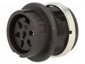 Buchse weiblich DIN PIN: 6 Löten T 3427 000 DIN-Steckverbinder für platten,verdr - Bild 1 von 1