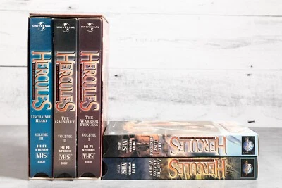 5 VHS Lot Hercules The Legendary Journeys Xena Trilogy Vol 1, 2, 3 + - Image 1 of 3