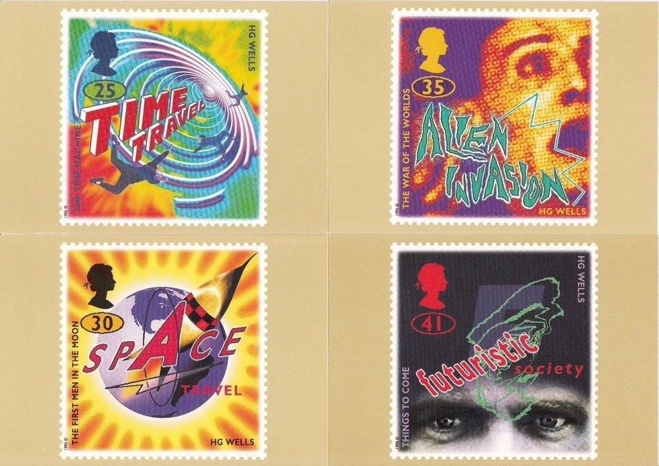 GB MINT MNH PHQ CARD POSTCARDS NO 171 1995 SCIENCE FICTION  - Image 1 of 1
