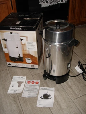 West Bend Institution 40 to 100 Instant Coffee Maker #33600 W/Box - Image 1 of 4