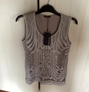 Women's new top with tags BIANCA size 14 it has a pretty embroidered front - Picture 1 of 6