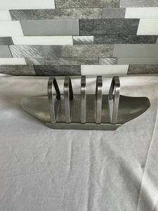 Antiguo estante para tostadas de acero inoxidable Old Hall de colección diseñado por Robert Welch en muy buena condición - Imagen 1 de 5