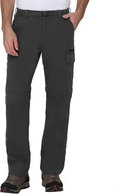 Pantalones cargo convertibles de senderismo para hombre BC Clothing, grises, M X 32 Foto 1 de 4