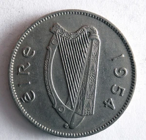 1954 IRELAND SHILLING - Excellent Coin ireland BIN #5 - Picture 1 of 2