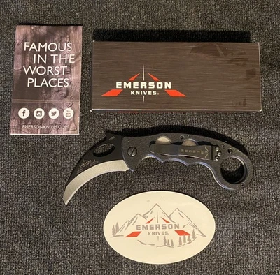 Carpeta Emerson Combat Karambit 2,6 pulgadas Hawkbill hoja negra ¡NUEVA VER DESCRIPCIÓN! Foto 1 de 4