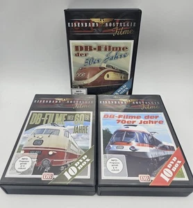 3× Eisenbahn Nostalgie Filme DB-Filme der 50er 60er 70er Jahre De 30 DVDs Top✅️ - Bild 1 von 13