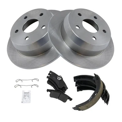 Комплект задних тормозных колодок и ротора подходит для Jeep Grand Cherokee 1999-2004 годов выпуска - Изображение 1 из 4