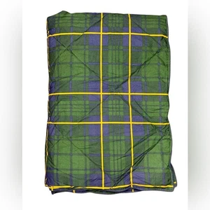 Manta alternativa a cuadros azul y verde The Company Store 50X70 - Imagen 1 de 4