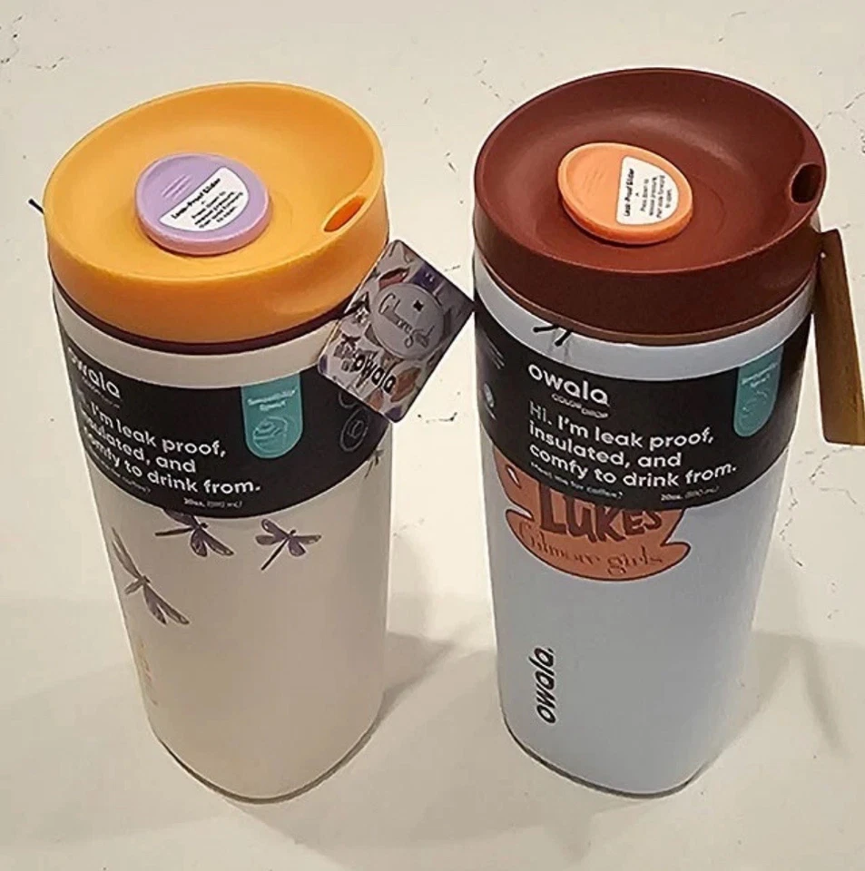 Owala Smooth Sip Slider 20oz The Dragonfly Inn Luke's Diner set 2 Gilmore Girls - Image 1 of 1