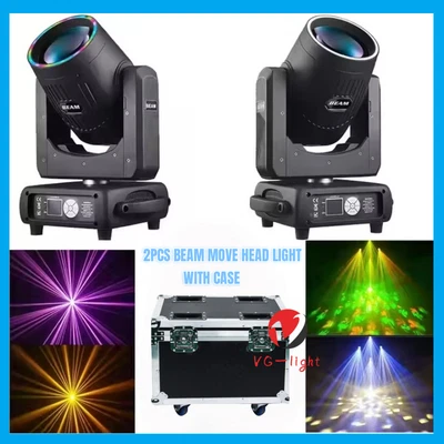 2PC With Case/ Halo Effect 295w Stage Beam Light 14r Gobo Beam Moving Head Light - Image 1 of 4