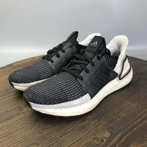 Adidas Ultraboost 19 Schuhe Herren Größe 9,5 schwarz weiß Laufen Primeknit B37704 - Bild 1 von 10