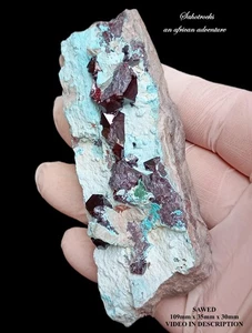 Cuprit und Chrysokoll - Mashamba West Mine DRC Kongo - Bild 1 von 12