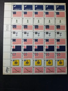 Mint Sheet of 6 cent 1776 Flags - Scott # 1345 -1354 - Picture 1 of 3
