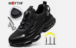Safety Trainers Safety Shoes Steel Toe Cap Trainers Work Shoes Men Women - Picture 1 of 12