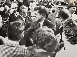 Seltenes Original 1960 JFK Buffalo News Pressefoto Präsident John F Kennedy 7x9 - Bild 1 von 5