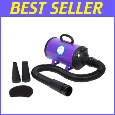 Secadora de aseo de mascotas Flying Pig de alta velocidad - púrpura Foto 1 de 4