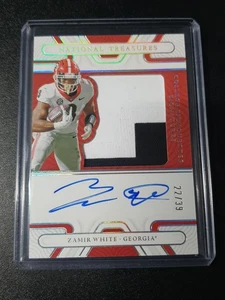 Zamir White - National Treasures Collegiate 2022 - Raiders - Patch Auto - /39 - Bild 1 von 5