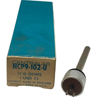 1Kohm 1K Long Shaft Potentiometer NCP9-102-U Centralab - Image 1 of 3