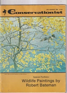 The Conservationist July August 1981 Wildlife Paintings, Peerless Panfish, Snake - Imagen 1 de 2