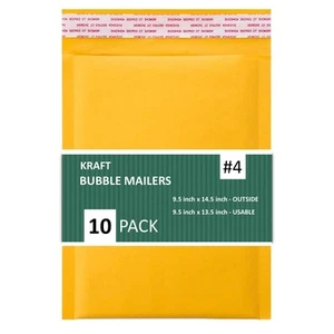 - Kraft Bubble Mailers, Self-Seal, Waterproof & Cushioned Padded Envelopes fo... - Picture 1 of 2