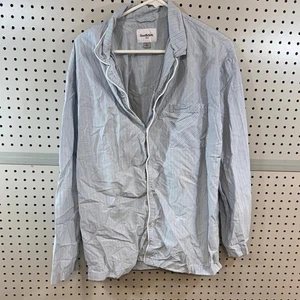 Camicia Goodfellow & Co blu a righe casual con bottoni - Foto 1 di 7