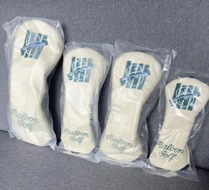 Juego de 4 cubiertas de cabeza Malbon Golf × UNDEFEATED color blanco de Japón - Imagen 1 de 4