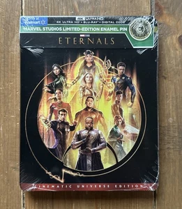 Marvel Eternals 4K Ultra HD+Blu-ray+Digital Code Walmart Exclusive Enamel Pin - Picture 1 of 2