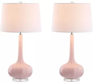JYL1079A-SET2 Set of 2 Table Lamps Bette 28.5" Glass Teardrop LED Table Lamp Con - Picture 1 of 6