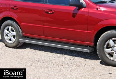 APS Polished Stainless Steel Nerf Bars Fit 03-10 KIA Sorento - Image 1 of 4