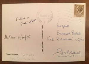 Autograph postcard by Giulio Natta - Picture 1 of 1