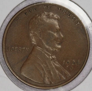 1924-D Lincoln Cent 1C - Picture 1 of 2