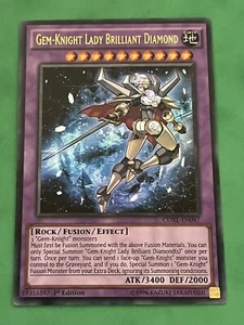 Yu-Gi-Oh! Gem-Knight Lady Brilliant Diamond CORE-EN047 Ultra Rare 1st Ed Nr Mint - Picture 1 of 2