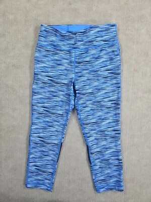 Tommy Hilfiger Sport Pants Womens Small Blue White BlackStripe Stretch Leggings  - Image 1 of 4