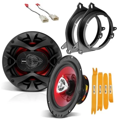 BOSS AUDIO (CH6520) BOSS 6.5" 200W Car speakers for Front Door + adapters for select Toyota vehicles