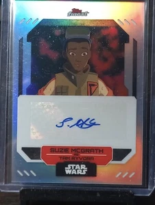 ๐ฅ Star Wars ๐ฅ Suzie McGrath as Tam Ryvora ๐ฅ Autographed 2023 Topps Finest - Picture 1 of 3