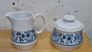 Vintage Noritake Progression China BLUE MOON 9022 Creamer & Sugar Set Japan - Picture 1 of 2