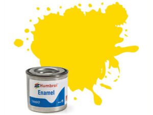 Humbrol 69 - Gloss Yellow (jaune brillant) - peinture enamel 14ml AA0761