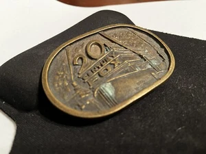20th Century Fox Studios Production Company Solid Brass Belt Buckle by BTS 1976 - Picture 1 of 5