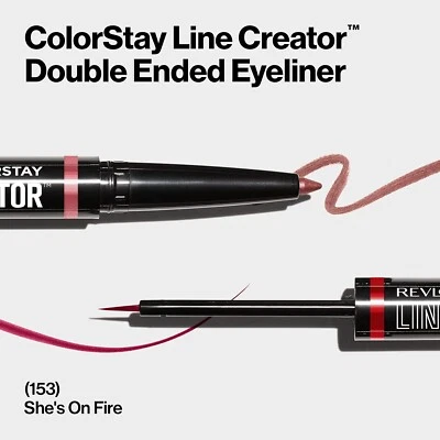 REVLON Colorstay Line Creator Double Ended Eyeliner SHE'S ON FIRE 153 eye liner - Image 1 of 4